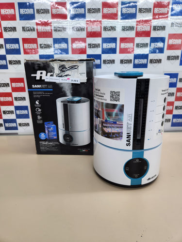Atomizador 30V, 5L, 3 niveles desinfectante ultrasónico, Ariete 2836 Sani-Jet Air, pantalla LED, blanco/azul